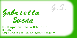 gabriella sveda business card